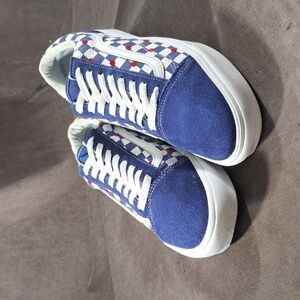 Vans Old Skool Autism Awareness Blue Red Hearts ComfyCush Sneakers G US 11